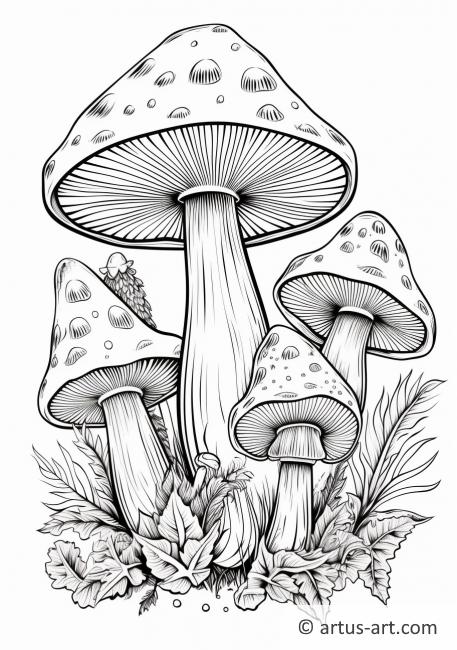 Magické houby - omalovánka